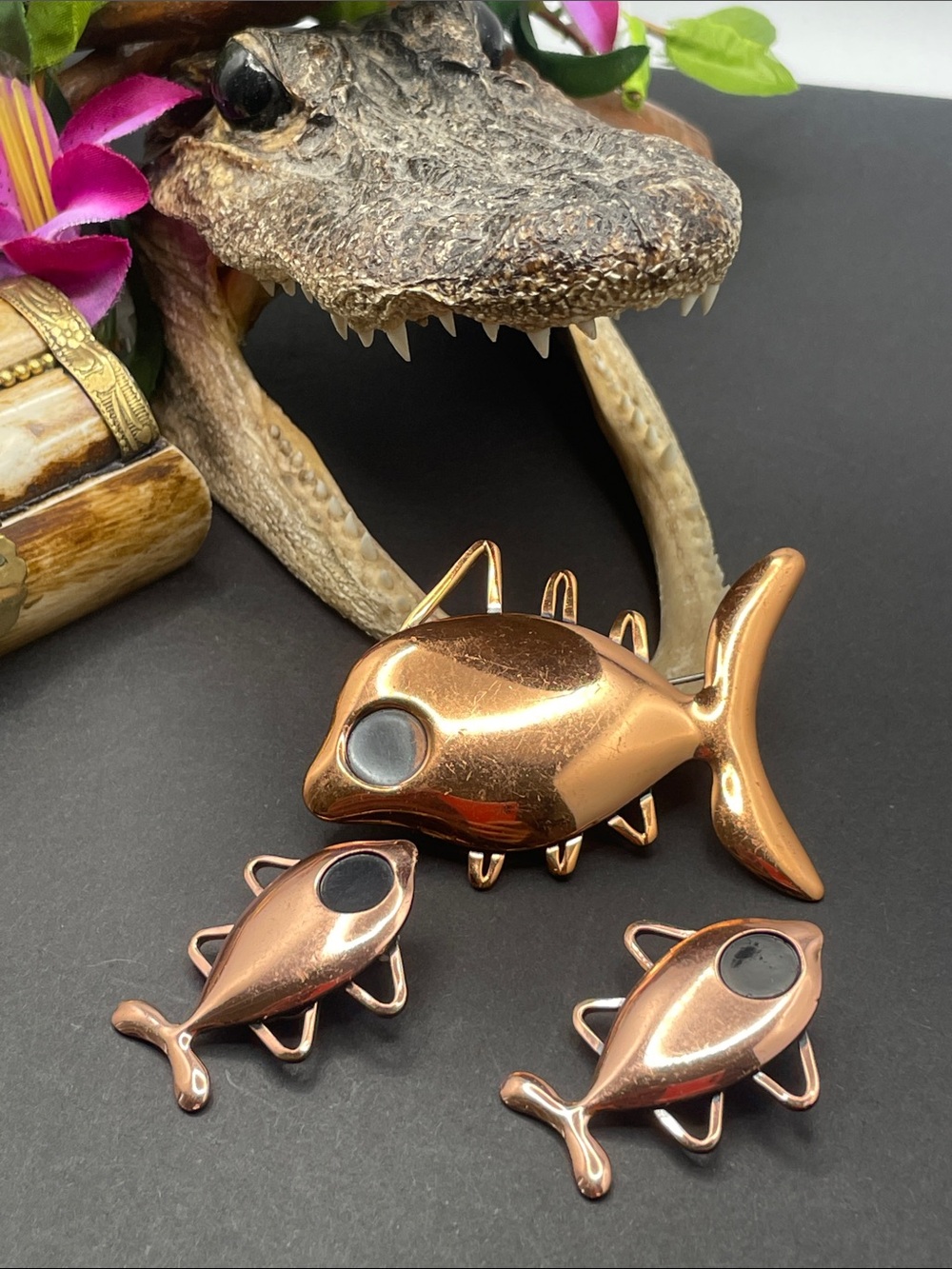 Renoir fish set vintage
